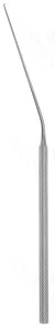 McGee foot plate pick 6 3/8 angled shaft angled 90°" up," anterior 1.0mm long tip round handle 15. 20.0 cm (8.0)