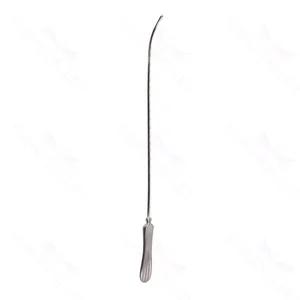 Sims uterine sound 13 malleable shaft," inch scale flat handle," sterling silver 2.5 cm (1")