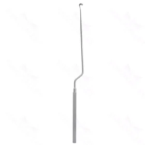 Hardy enucleator 9 1/2 bayonet shaft working length 120mm curved left standard 3.4mm wide blad 5.0 cm (2") – surgivalley (999120091)
