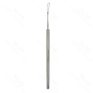 Asa de Lente Wilder 5 3/8 curva dentada asa de 4.0mm x 14.0mm mango plano 12.5 cm (5.0)