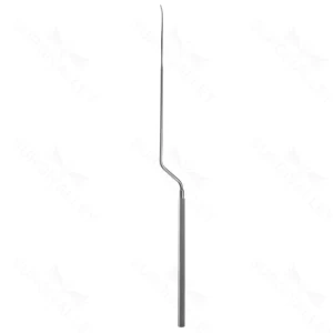 Disector Penfield 7 1/4" de doble extremo, tamaño #2, disector ligeramente curvado, compactador de cera con mango plano de titanio