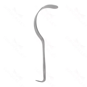 Deaver retractor 12long x 1wide blade flat handle with fiberoptics – surgivalley (005210411)