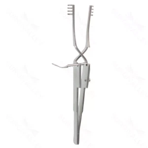 4 Skin Retractor cross action 4×4 prongs blunt – surgivalley (005210505)