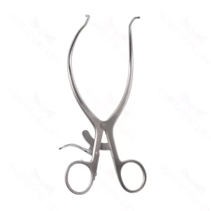 Subscapularis-spreader 6 3/4" vinklet enkelt tand stumpe spidser ringhåndtag med låsehage – surgivalley (020210020)