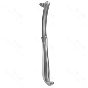 Bauer sigmoid notch retractor 8 slightly curved right hook, grip handle