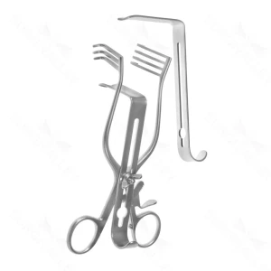 Separador autoestático Henly extraprofundо, 2 hojas centrales, para cirugía cardiovascular y general – surgivalley (005210765)