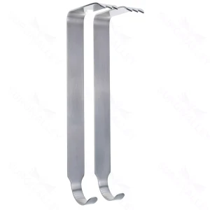 Conjunto de 2 retractores Hibbs para procedimientos cardiovasculares y de cirugía general – surgivalley (090210554)