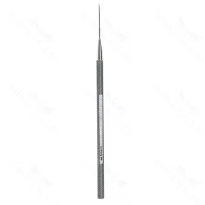Fenzl lens manipulating hook 4 3/4 straight shaft 0.15mm diameter T-shaped tip round handle – surgivalley (005211306)