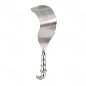 Deaver retractor 9long x 1wide blade flat handle with fiberoptics – surgivalley (005210446)