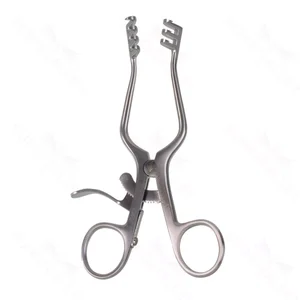 Weitlaner 自持式牵开器 6 1/2" 3x4 尖齿 指环手柄带棘轮扣 – surgivalley (005210468)