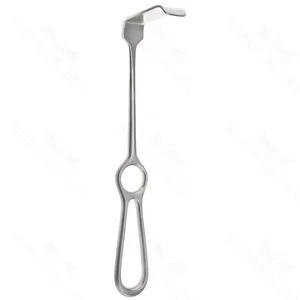Kocher-retraktor 8" 20.0mm bred x 12.0mm dyb klinge, fingerøjehåndtag – surgivalley (001211822)