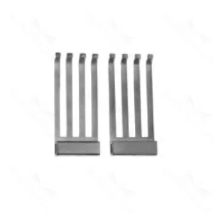 Cuchillas laterales Henley de 4 púas romas, profundidad de 2" – surgivalley (011210221)