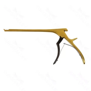 Spurling kerrison rongeur working length 200mm, thin footplate angled up 40° 2.0mm bite 15.0mm opening, cherry handle – surgivalley (011210543)