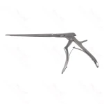 Kerrison micro rongeur working length 200mm, thin footplate angled down 90° 6.0mm bite 9.0mm opening small handle