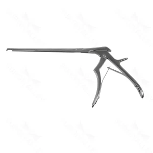 Kerrison micro Ceramic-Coat rongeur working length 200mm, thin footplate angled up 40° 5.0mm bite 9.0mm opening small handle – surgivalley (011210284)
