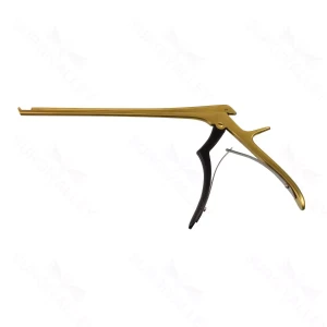 Kerrison ejector rongeur working length 200mm, thin footplate angled up 40° 2.0mm bite 15.0mm opening medium handle