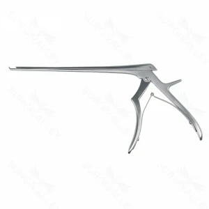 Kerrison Ceramic-Coat rongeur working length 200mm, thin footplate angled up 40° 3.0mm bite 15.0mm opening medium handle – surgivalley (011210243)