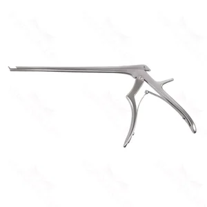 Kerrison micro rongeur working length 200mm, thin footplate angled down 40° 3.0mm bite 9.0mm opening small handle