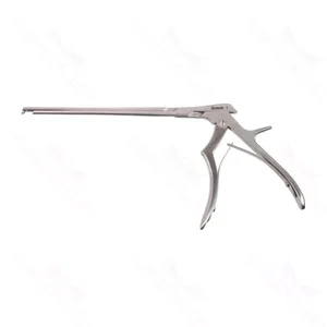 Kerrison micro rongeur working length 200mm, thin footplate angled up 40° 5.0mm bite 9.0mm opening small handle
