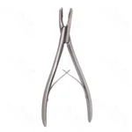 Cushing IVD rongeur 9 1/2" working length 180mm delicate curved up 2.0mm x 10.0mm cup jaws with teeth ring handle