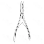 Ruskin rongeur 9 double-action curved jaws 5.0mm bite, spring handle