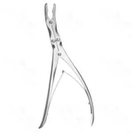 Leksell rongeur 9 double-action, strongly curved jaws 3.0mm bite, spring handle