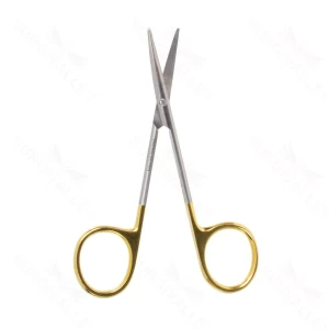 Surgical Scissors Curved 11.4 cm (4.5) TC (Gold Handle)