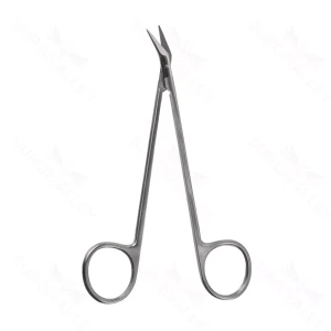 Peripheral vascular scissors 5 angled 25° blades sharp tips ring handle – surgivalley (002210628)