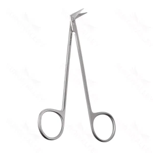 Peripheral vascular scissors 5 angled 60° blades sharp tips ring handle – surgivalley (002210630)