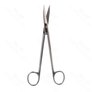 Tijeras para lifting facial (Ritidectomía) de 6 3/4", hojas rectas, puntas afiladas, mango de anillas