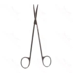 DeMartel scissors 7 curved blades blunt tips ring handle