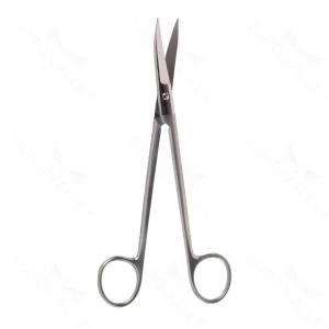 Freeman facelift (Rhytidectomy) scissors 7 curved blades blunt flattened tips, flared shanks ring handle – surgivalley (002210993)