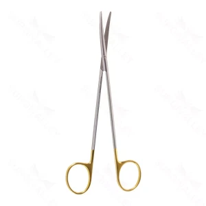 Metzenbaum 解剖剪，5 3/4"，精细弯形 Superior-Cut 刀刃，钝头，黑色指环手柄 – surgivalley (002210441)