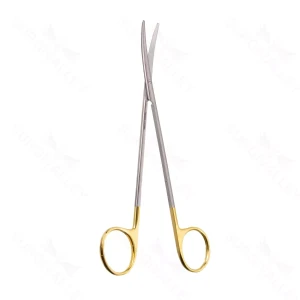 7 Metzenbaum Golden Grip Scissors serrated curved delicate – surgivalley (002211859)