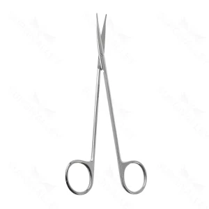 Reynolds scissors 5 curved TC blades blunt tips gold ring handle – surgivalley (002210606)