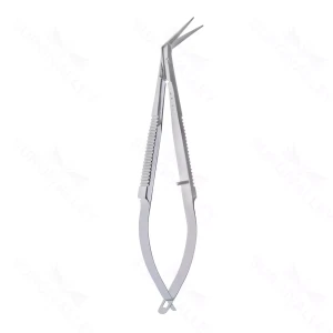 Castro Keratome Scissors blunt angled blades for precise tissue dissection in General Surgery and Ophthalmic procedures – surgivalley (002210826)