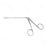 Nasal sinus scissors 7 working length 110mm curved left 11.0mm blades blunt tips ring handle