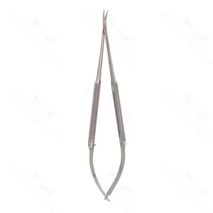 Olivera microsurgical scissors 7 delicate curved blades sharp tips round handle – surgivalley (002210722)