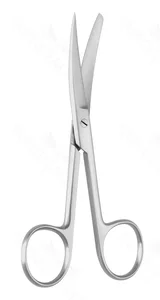 Surgical Scissors Curved 11.4 cm (4.5) – surgivalley (002210378)