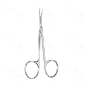 Iris scissors 4 left-handed straight blades sharp tips ring handle – surgivalley (002210275)