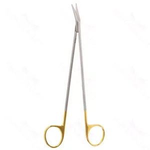 Tijeras Potts-Smith 7" anguladas, hojas TC de 25º, microdentadas, hoja inferior afilada, puntas agudas, mango con anillo dorado – surgivalley (002210432)