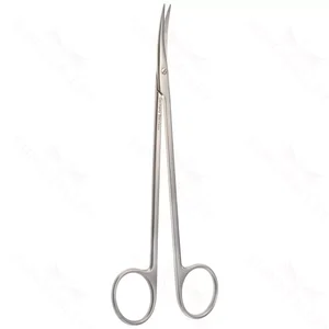 Metzenbaum dissecting scissors 7 curved Superior-Cut blades micro serrated lower blade blunt tips, frosted ring handle – surgivalley (002210288)