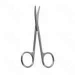Tijeras de disección Metzenbaum de 12" con hojas curvas Superior-Cut, puntas romas, mango de anillo negro