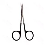 Par 剪刀 4 1/2" curved Superior-Cut 刀片 blunt tips 黑色环柄
