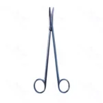Tijeras de disección Metzenbaum 9" curvas delicadas con hojas Superior-Cut, hoja inferior microdentada, puntas romas y mango de anillo esmerilado
