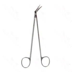 DeBakey vascular scissors 11 angled 45° blades blunt tips ring handle – surgivalley (027210433)