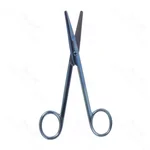 Mayo dissecting scissors 9 straight beveled blades blunt tips ring handle