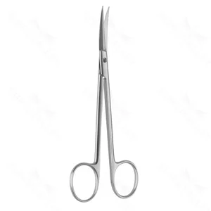 Joseph scissors 6 curved Superior-Cut blades micro serrated lower blade sharp tips, frosted ring handle – surgivalley (002210989)