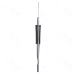 玻璃体切除术剪 5 3/4" 20 gauge angled 60º 刃,垂直开口圆形挤压手柄