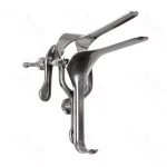 Espéculo vaginal Leep Pederson pequeño de 3"long x 7/8"wide, hojas aisladas, tubo de humo incorporado